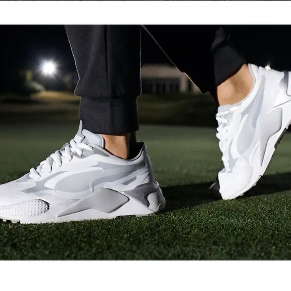 PUMA RS-G Spikeless Golf Shoes White/Silver Size 9.5 - Picture 12 of 13